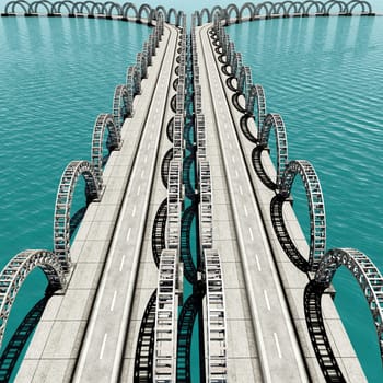 the view of old bridge for adv or others purpose use