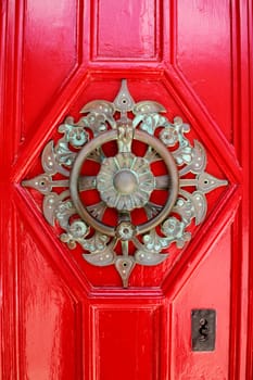 Old door with keyhole background