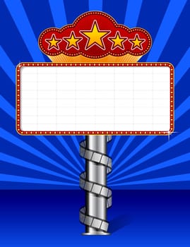 Marquee with wraps film strip.