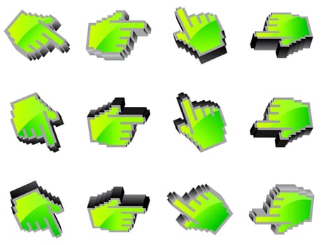 hand mouse symbol illustration