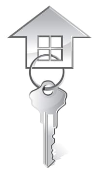 illustration of house key