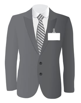 suit for wedding concept illustration isolated on white background