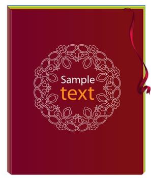 Note or book with ribbon