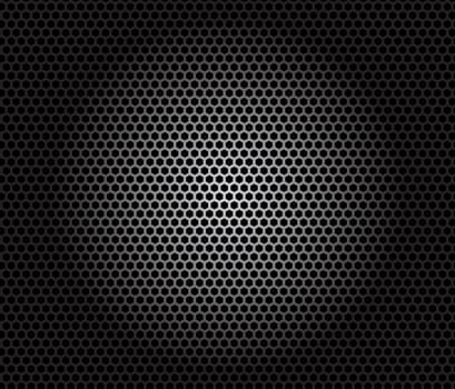 Speaker grille. Metal pattern on black