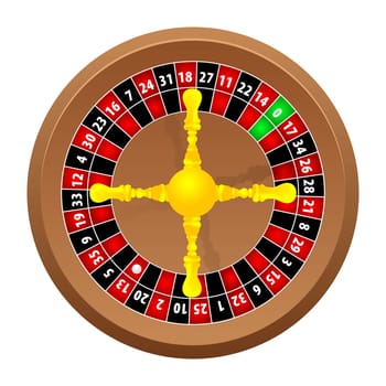 roulette casino online on white background