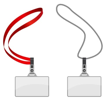 Name Tag on white with background.