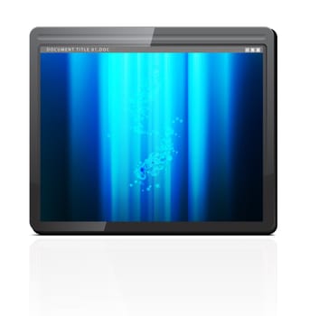 Touchpad or Tablet PC vector illustration on white