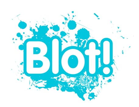 Drops blot vector illustration isolated on white background