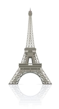 Eiffel tower in Paris vector illustration, it is easy to edit and change.