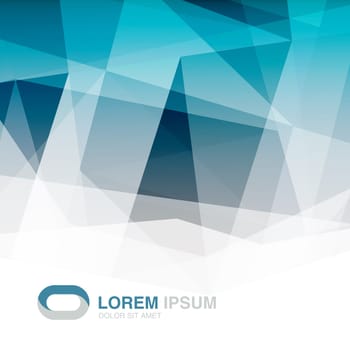 Abstract triangles background with space for symbol and text. Vector.