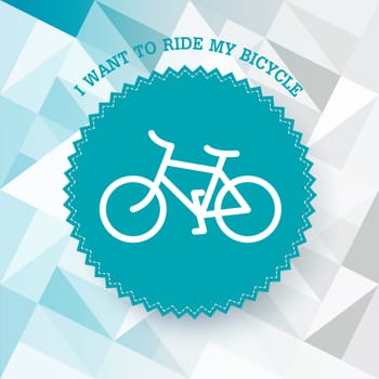 Vintage bicycle illustration. Vector.