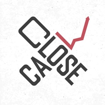 Close call phrase. Risky business concept, vector, EPS10