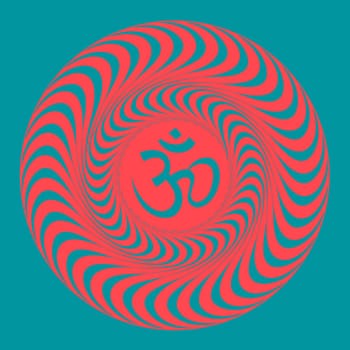 Om symbol illustration. Vector