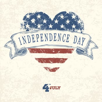 Independence day card concept. Vector