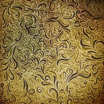 Ornamental grunge pattern