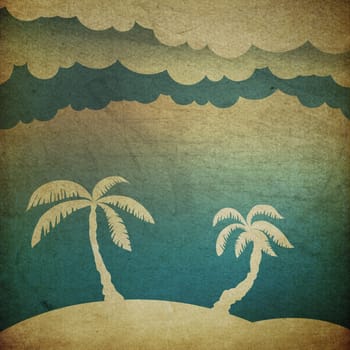 Summer travel concept background
