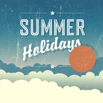 Summer Holidays Poster. Vector