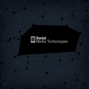 Abstract connection background, vector