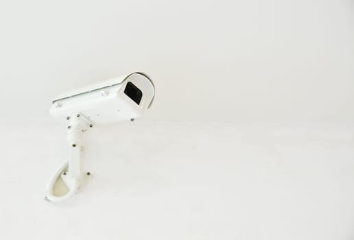 Security camera on the  wall