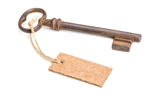 Old key with pendant
