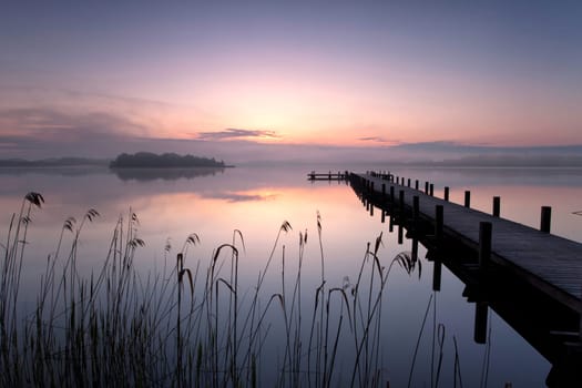 morning at the lake