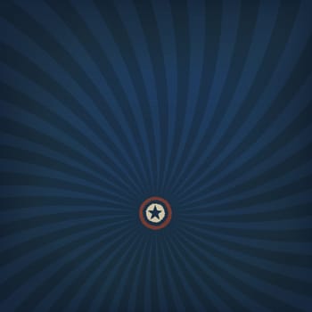 Abstract american themed background with star. Vector, EPS10