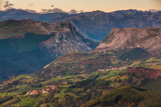 Mountain landscape, Carranza, Encartaciones, Bizkaia, Spain