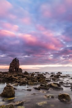 Sunrise at Playa de Portizuelo, Asturias, Spain
