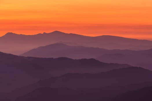 Mountain layers, Encartaciones, Bizkaia, Spain
