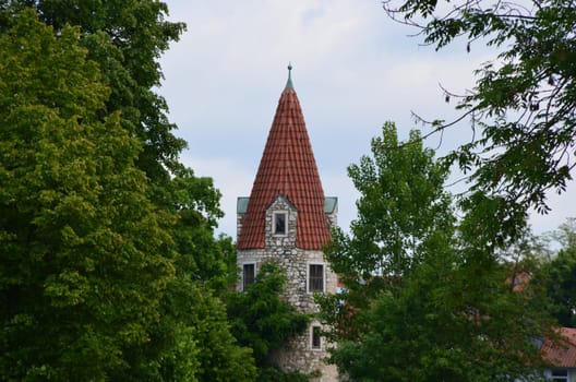 Round tower in memory of Count Babo