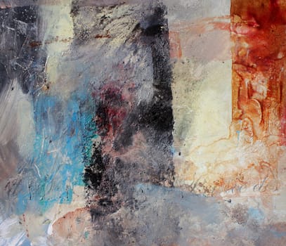 Abstract painting textures on canvas