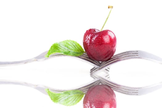 Cherry on forks