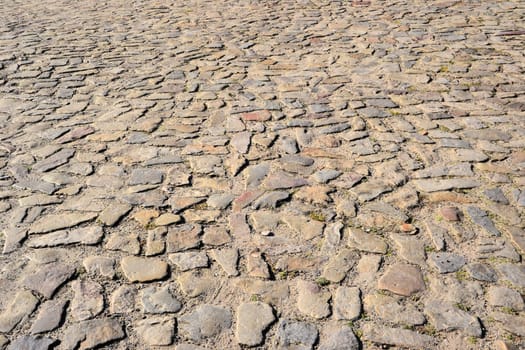 Cobblestone pavement
