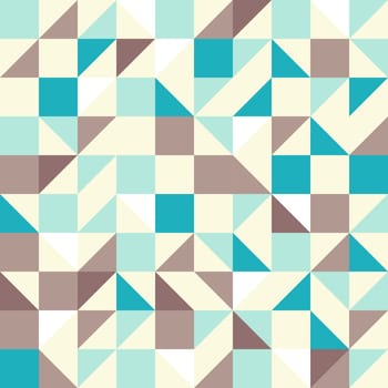 Geometric traditional pattern with triangles and squares