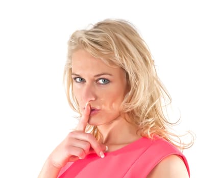 psst,be quiet,young woman asks for silence