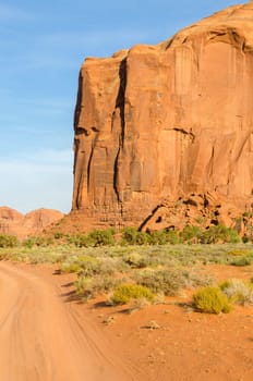 Monument Valley in Utah in the United States of America