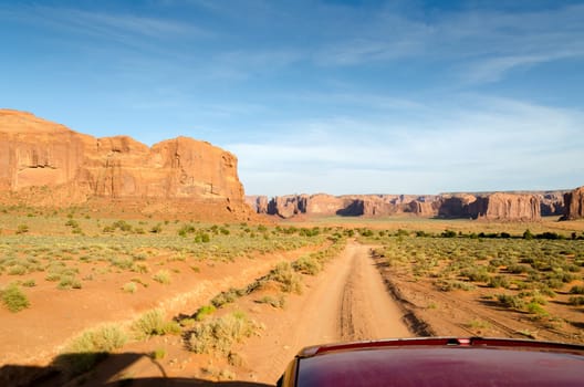 Monument Valley in Utah in the United States of America