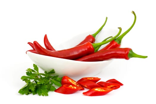 chili peppers in a bowl