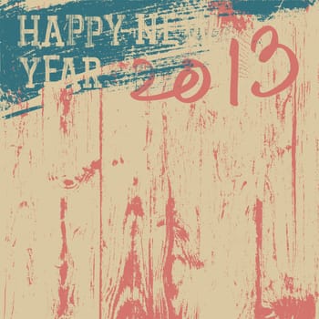 2013 New Year background retro styled. Vector, EPS8.