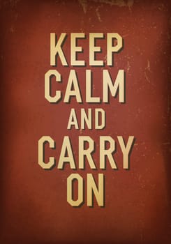 The words keep calm and carry on. Vector, EPS10