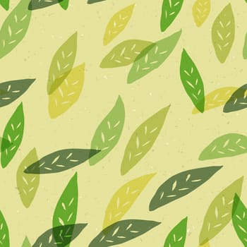 Seamless green leaves pattern. Vector, EPS10