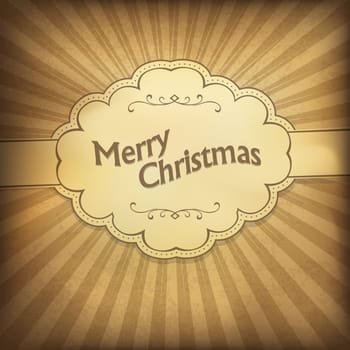 Seasons greeting retro card. Vector illustration, EPS10.