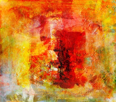 Abstract painting textures on canvas