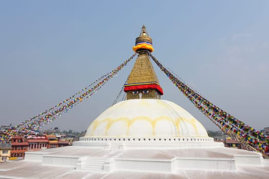 Bodhnath stupa also called Boudhanath is the largest stupa in the world, Kathmandu, Nepal