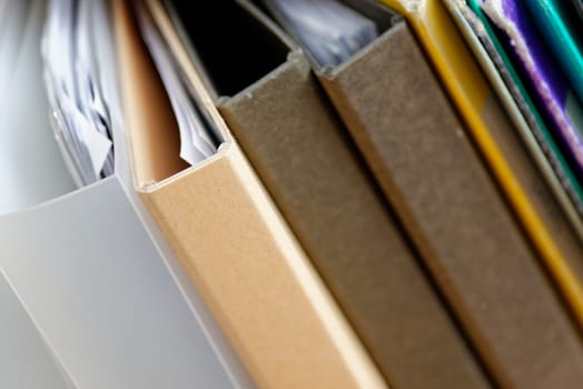 Different types of files with paperwork