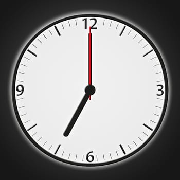 A classic station clock to use for presentations - Klassische Bahnhofsuhr mit bestimmter Uhrzeit