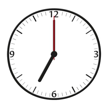 A classic station clock to use for presentations - Klassische Bahnhofsuhr mit bestimmter Uhrzeit