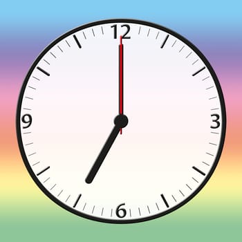 A classic station clock to use for presentations - Klassische Bahnhofsuhr mit bestimmter Uhrzeit