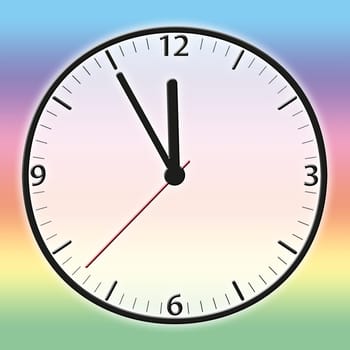 A classic station clock to use for presentations - Klassische Bahnhofsuhr