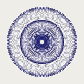 Design of a round lace ornament